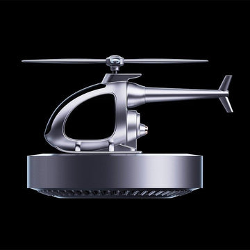 Automatic Solar Power Rotating Airplane Helicopter Car Perfume