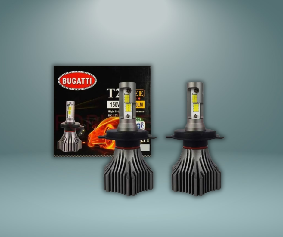 BUGATTI T2 CREE PLUS LED H4 15000LM 6000K 150W (12 MONTH WARRANTY) - CAR BEST LED - UNIVERSAL CAR LED 150W
