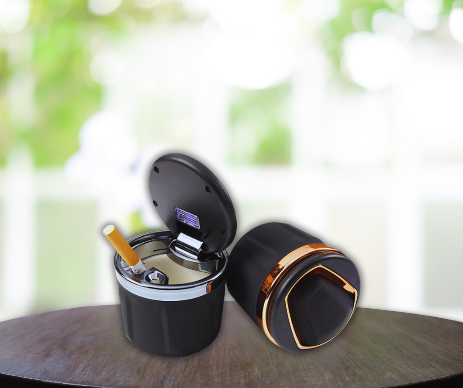 Ceramics Car Ashtray with LED Light H Type