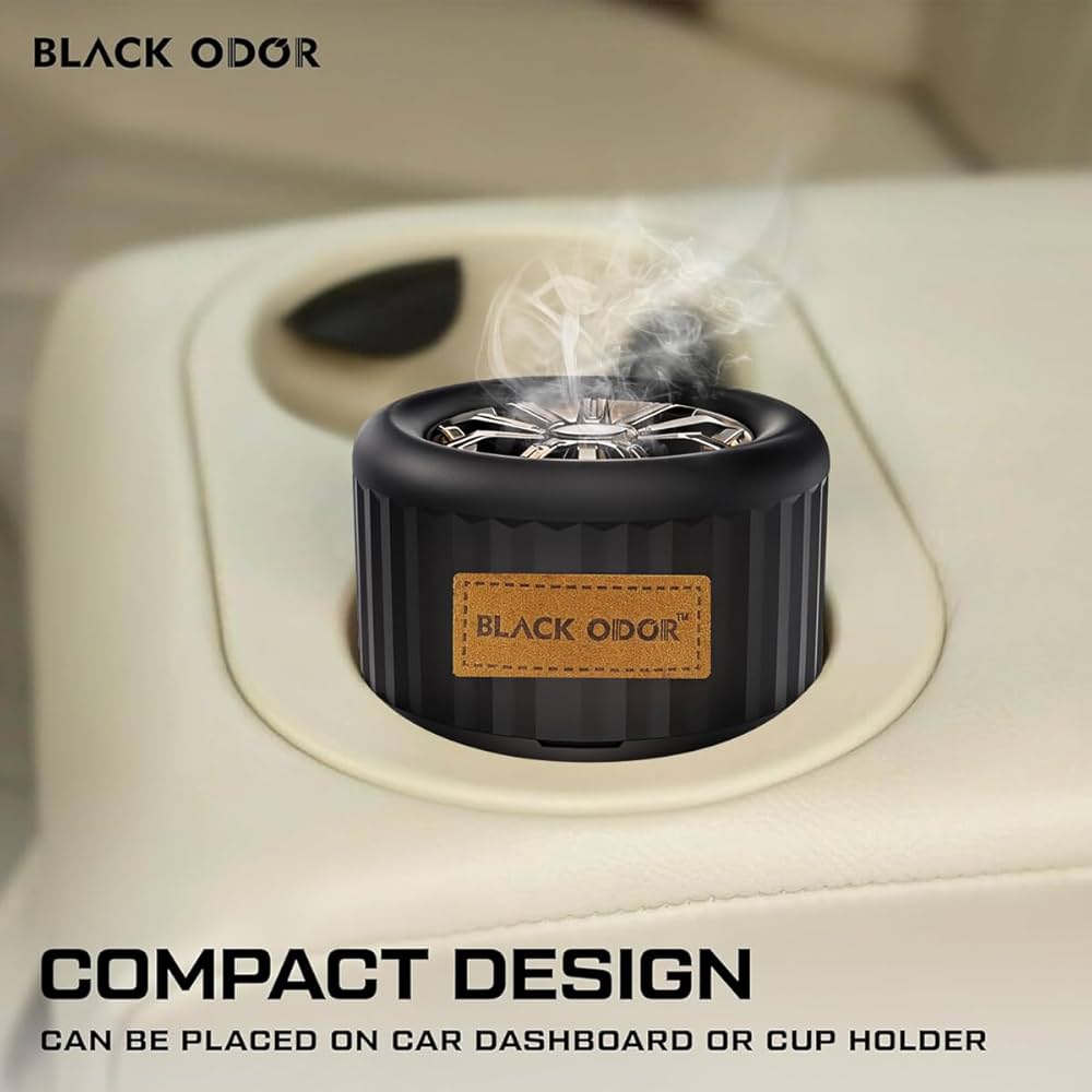 Black Odor Lucky Wheel Gel Perfume Car Dashboard Air Freshener decorative aromatherapy.