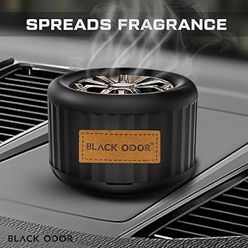 Black Odor Lucky Wheel Gel Perfume Car Dashboard Air Freshener decorative aromatherapy.