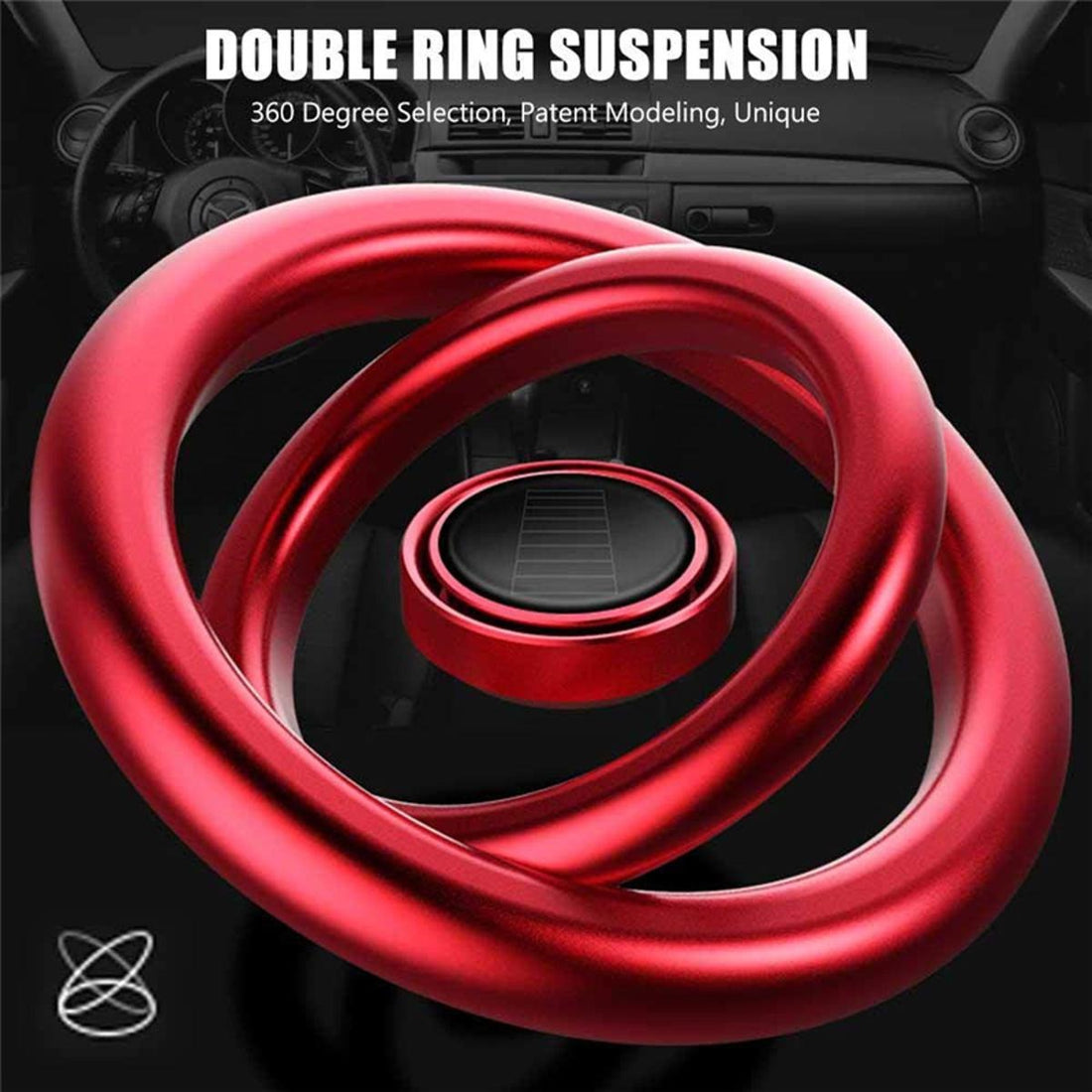 Car Air Freshener Fragrance Solar Power Autorotation Car Dashboard Ornament