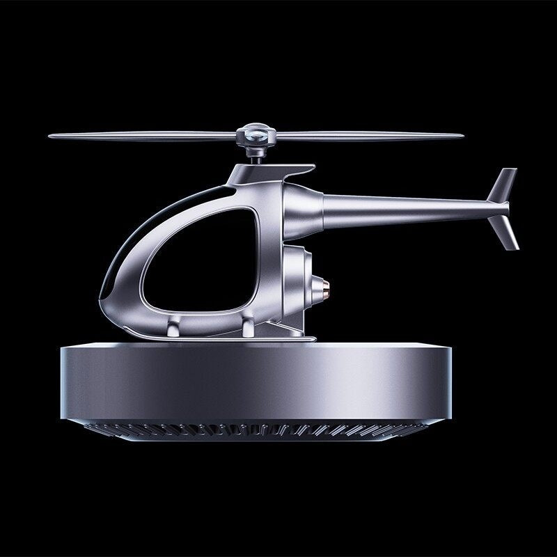 Automatic Solar Power Rotating Airplane Helicopter Car Perfume